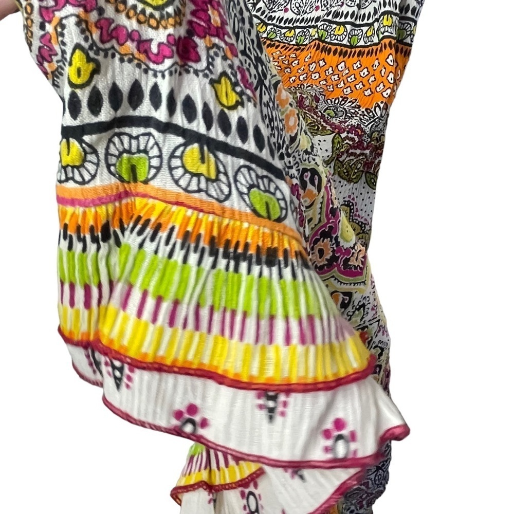 Forbidden Los Angeles Size M Boho Gypsy Skirt Tiered Maxi - Picture 5 of 8